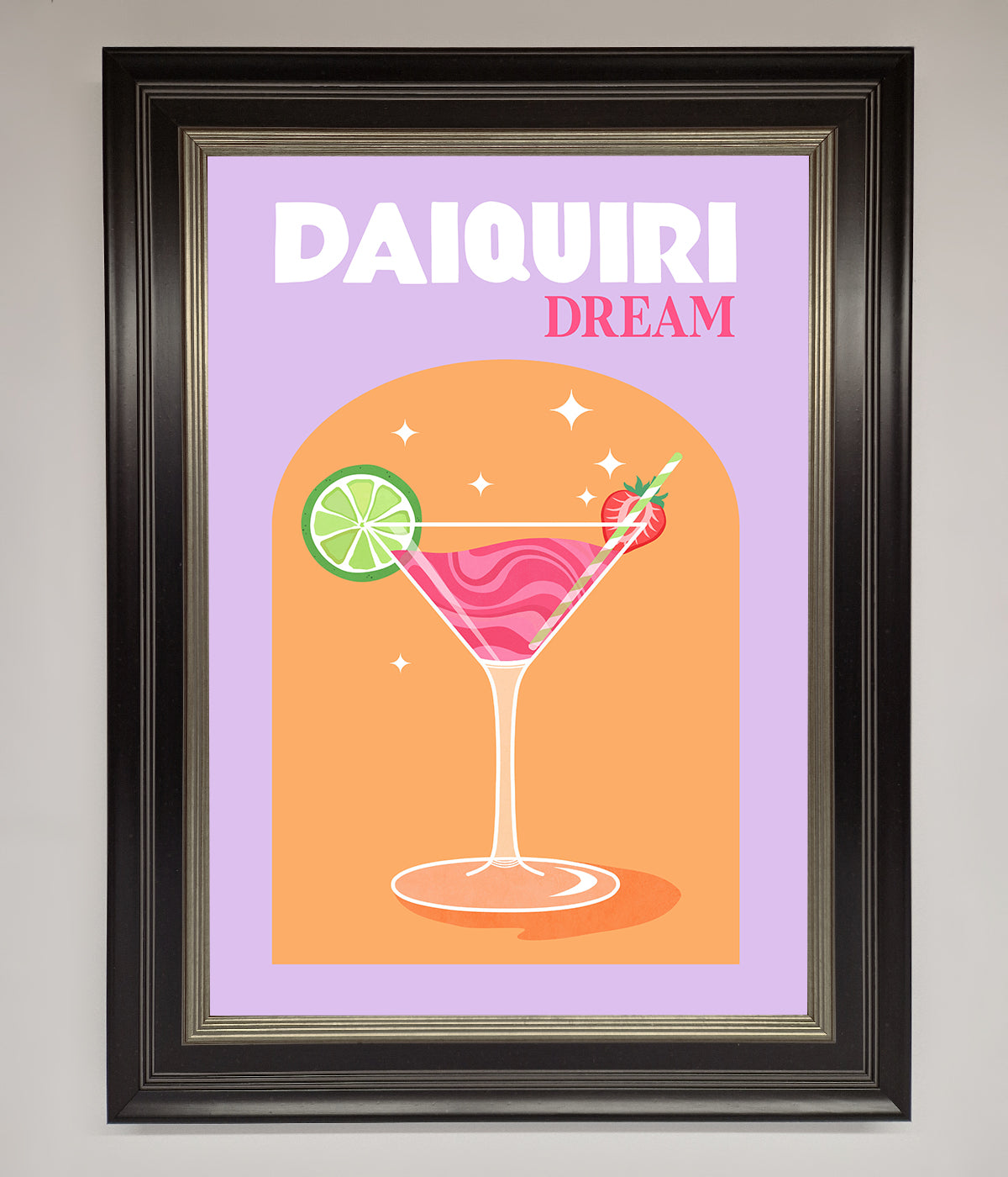 Strawberry Daiquiri Framed Print print