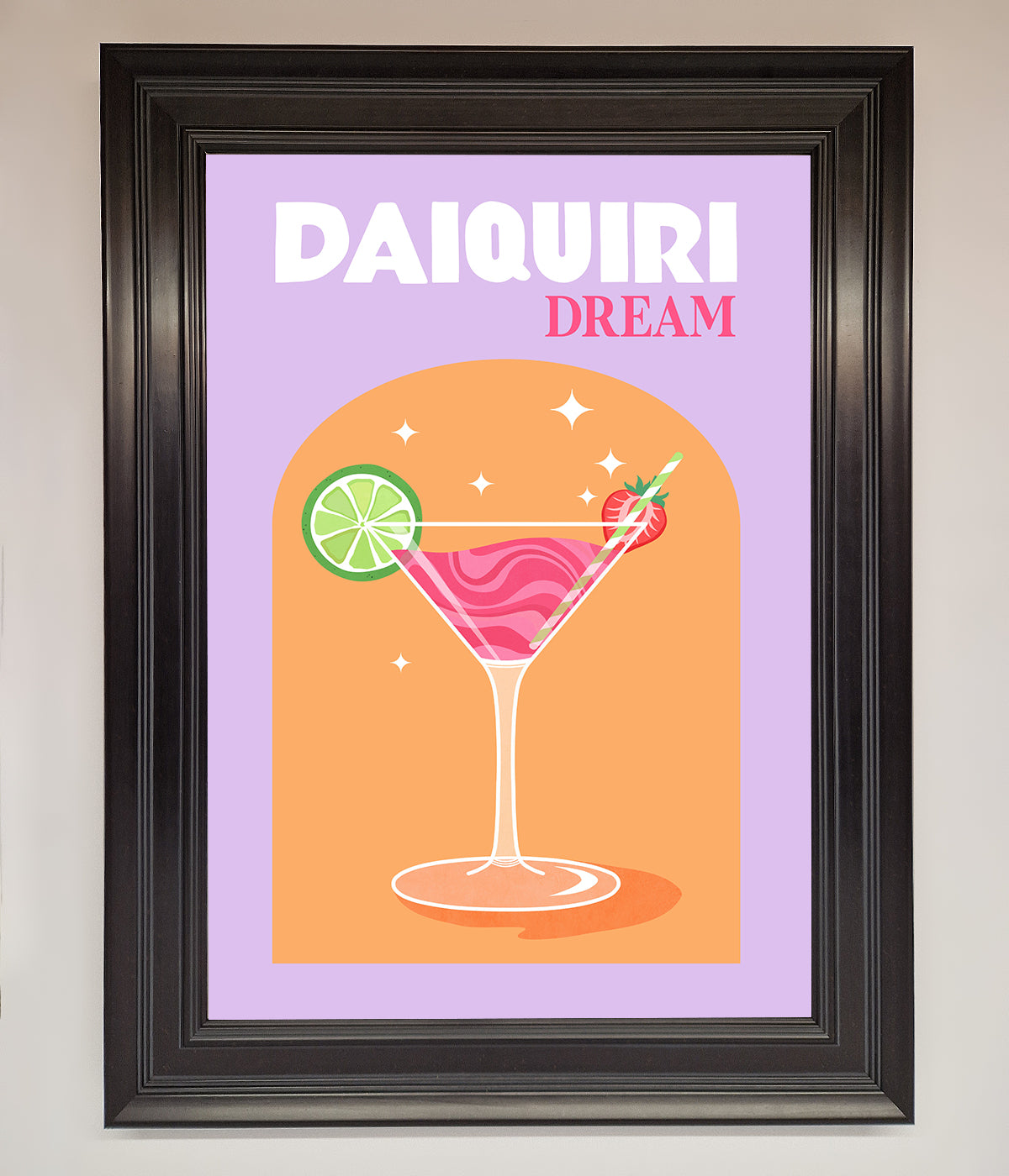 Strawberry Daiquiri Framed Print print