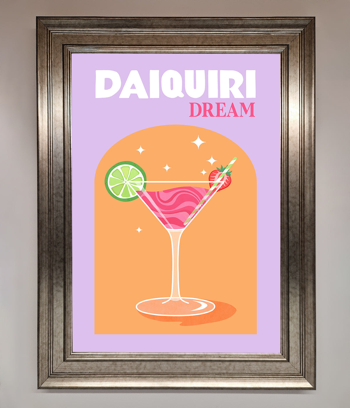 Strawberry Daiquiri Framed Print print