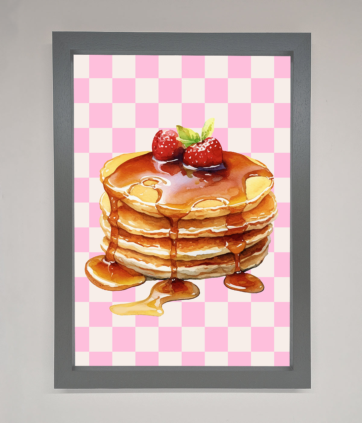 Syrup Pankcakes Framed Print print