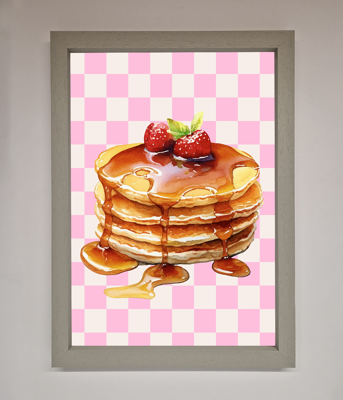 Syrup Pankcakes Framed Print print