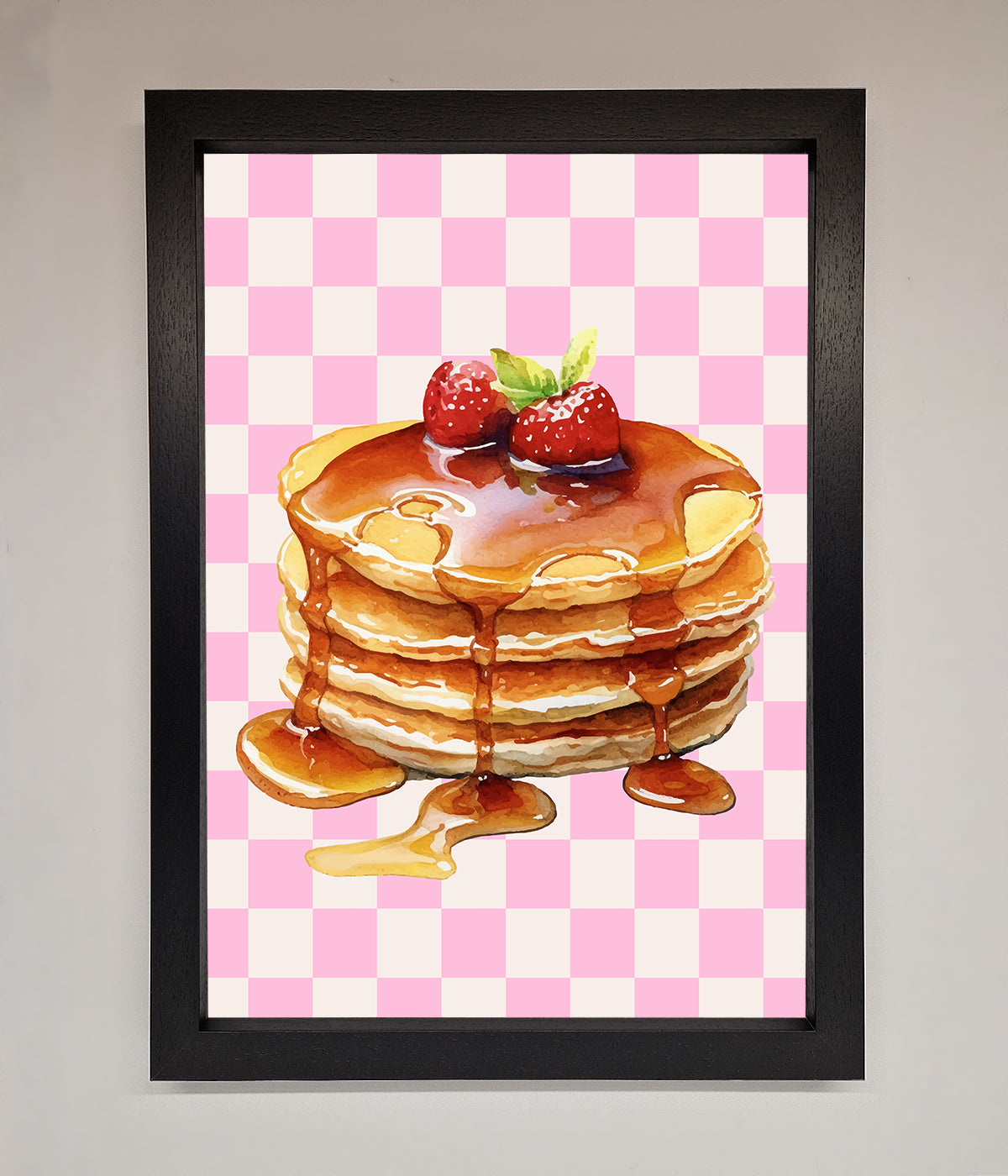 Syrup Pankcakes Framed Print print