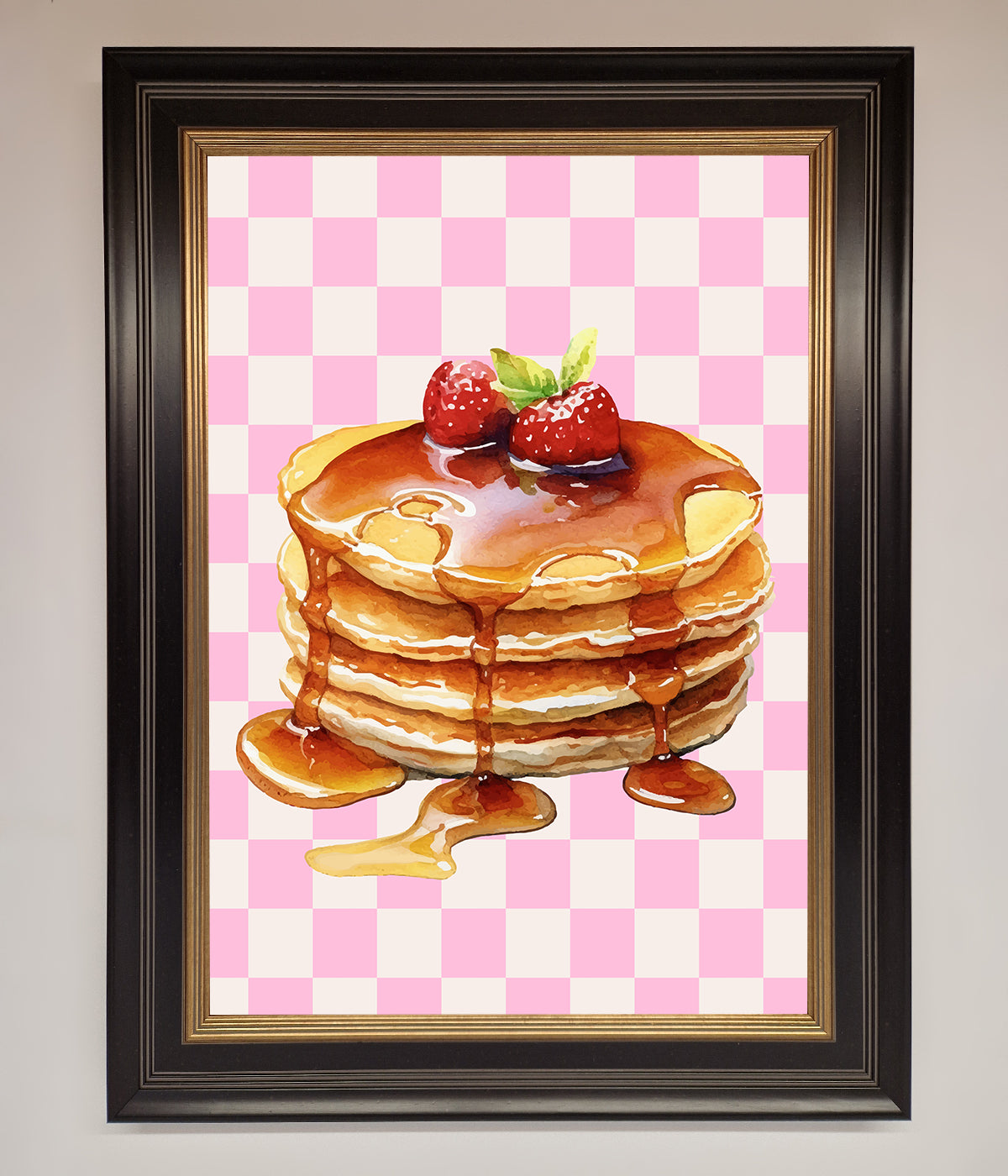 Syrup Pankcakes Framed Print print