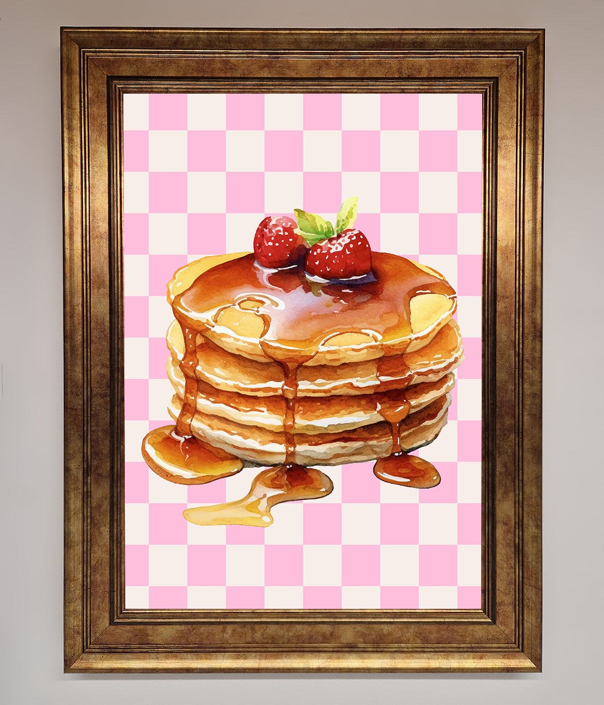 Syrup Pankcakes Framed Print print