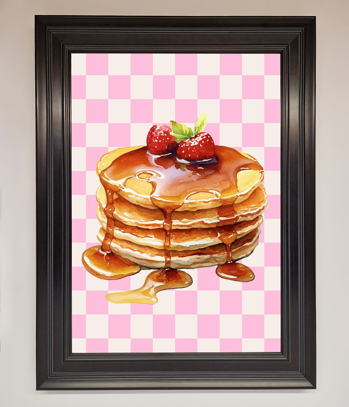 Syrup Pankcakes Framed Print print