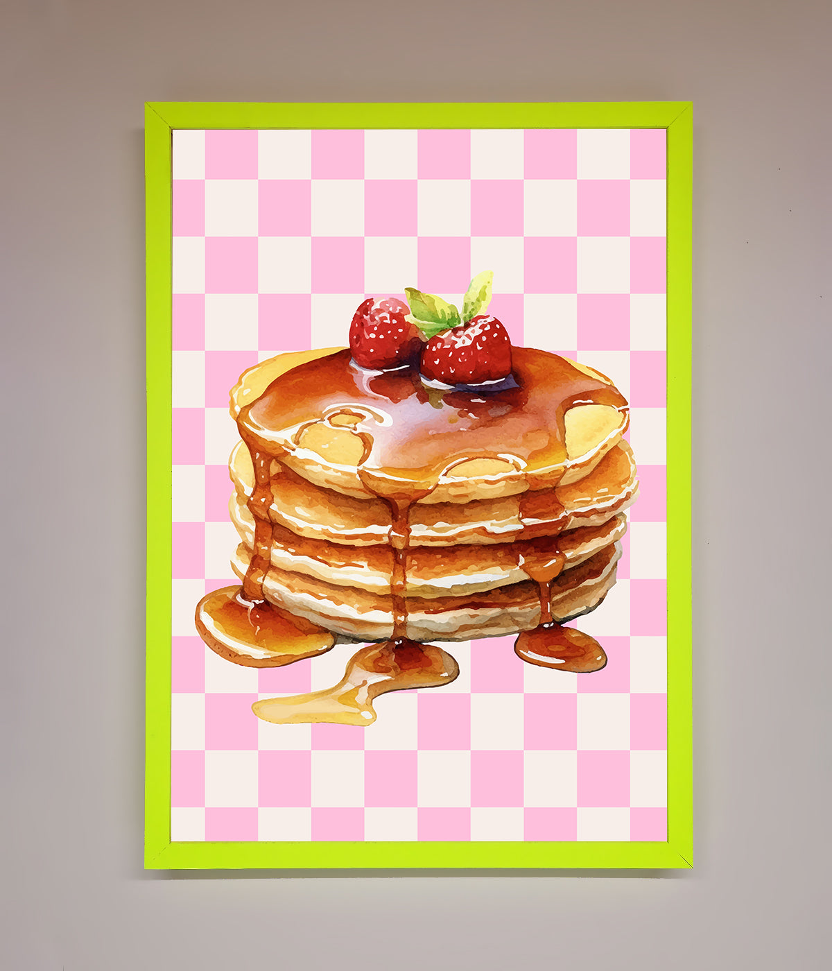 Syrup Pankcakes Framed Print print