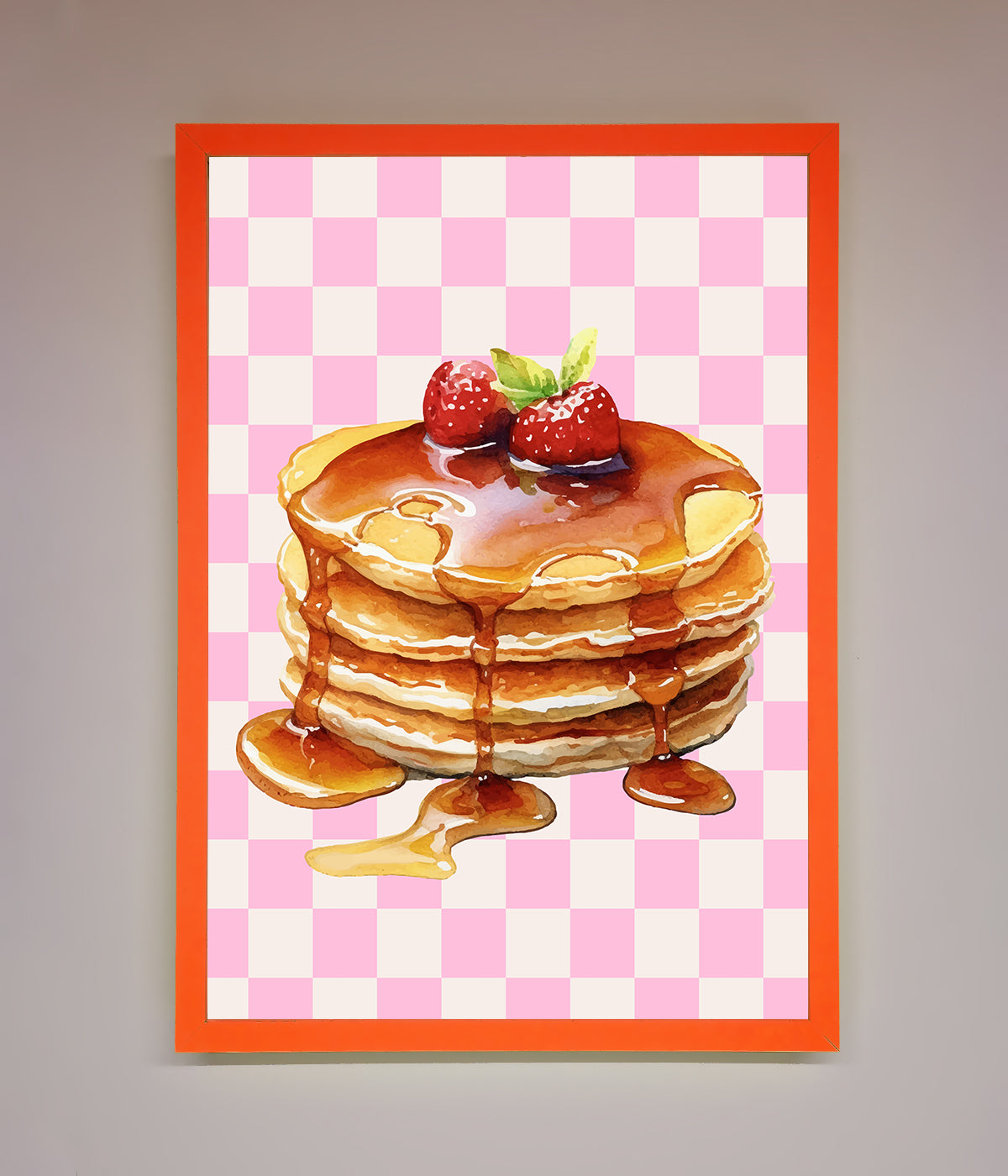 Syrup Pankcakes Framed Print print