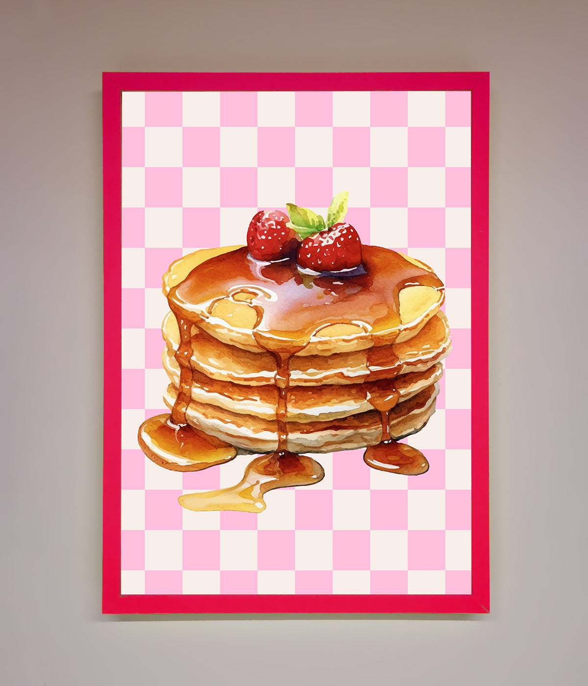 Syrup Pankcakes Framed Print print