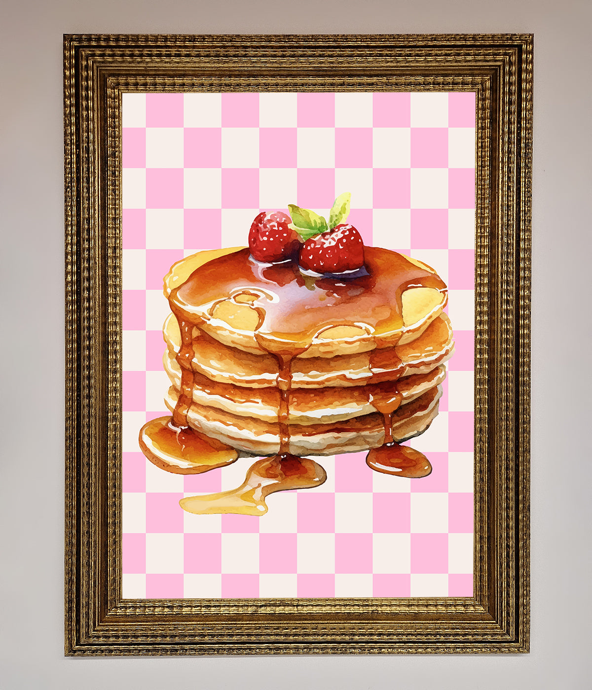 Syrup Pankcakes Framed Print print