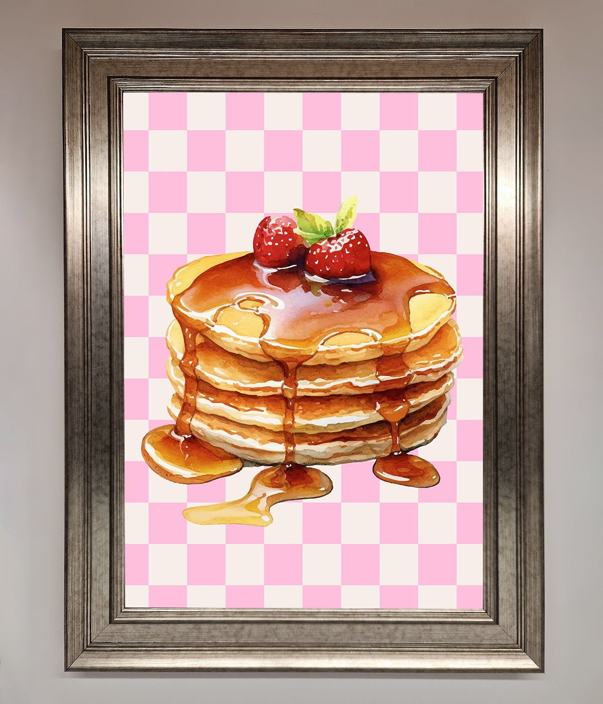 Syrup Pankcakes Framed Print print