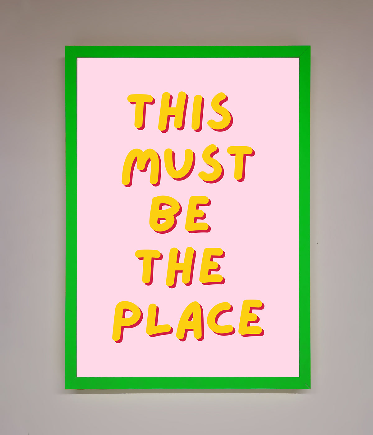 This Must Be The Place Framed Wall Art print