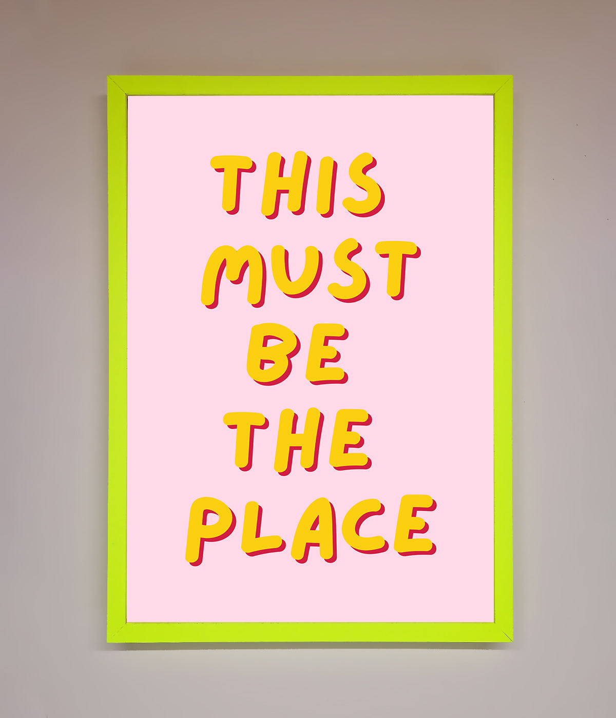 This Must Be The Place Framed Wall Art print