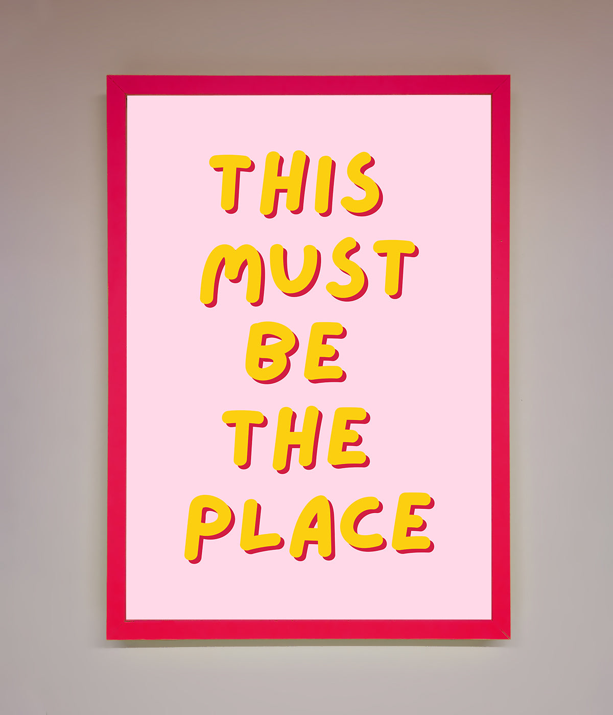 This Must Be The Place Framed Wall Art print