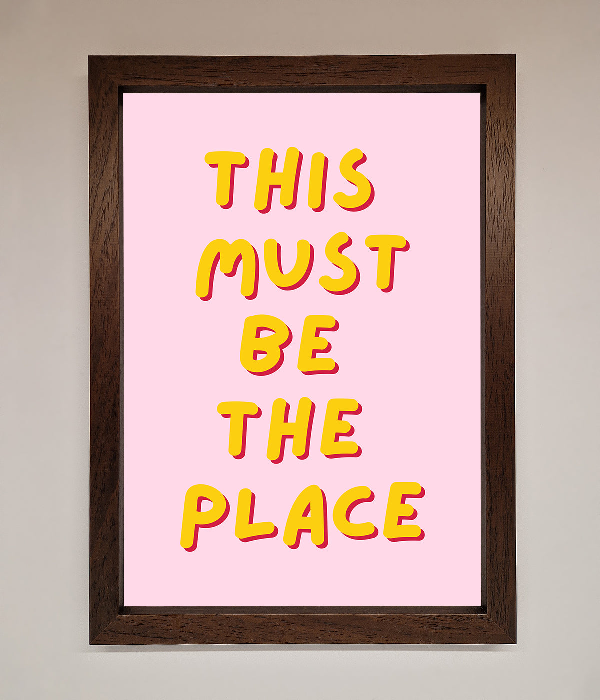 This Must Be The Place Framed Wall Art print