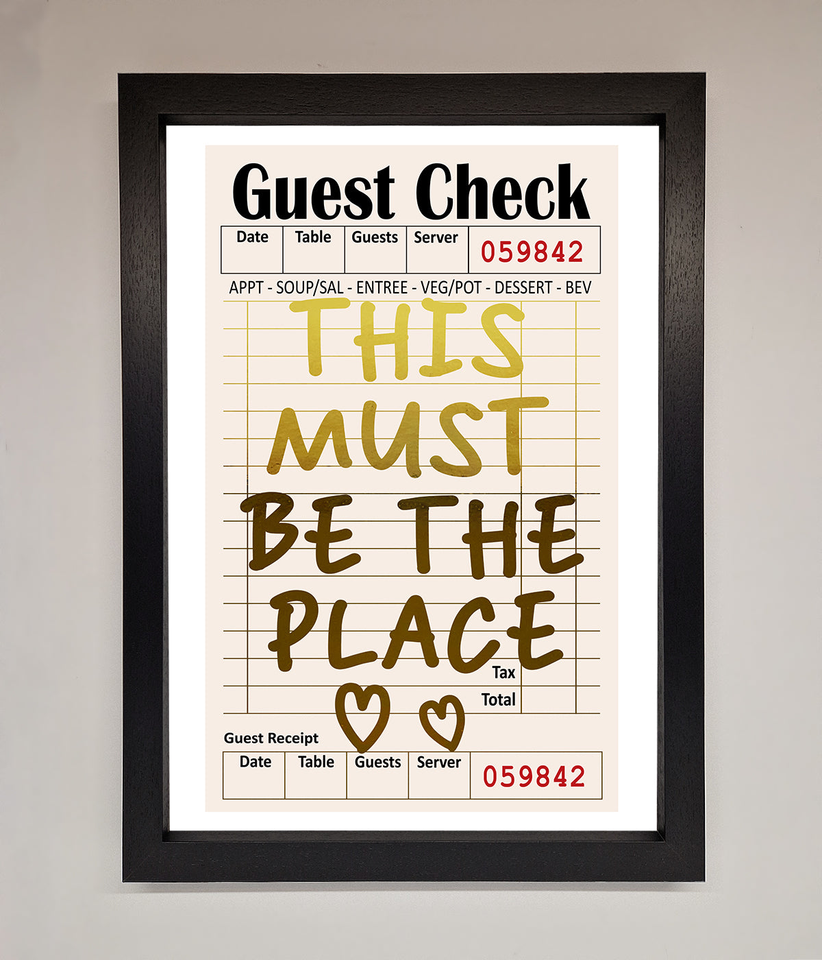 This Must Be The Place Foil Print print