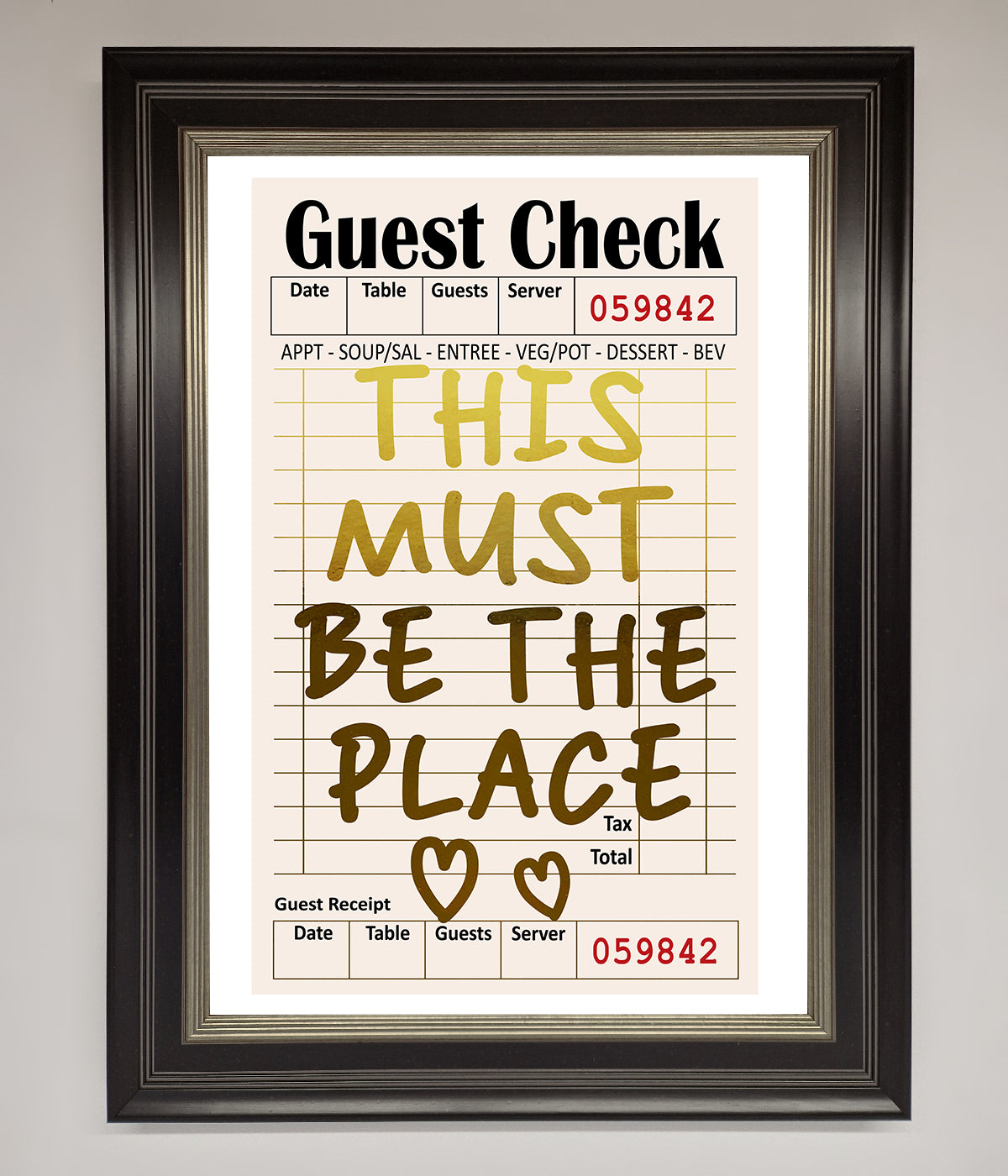 This Must Be The Place Foil Print print