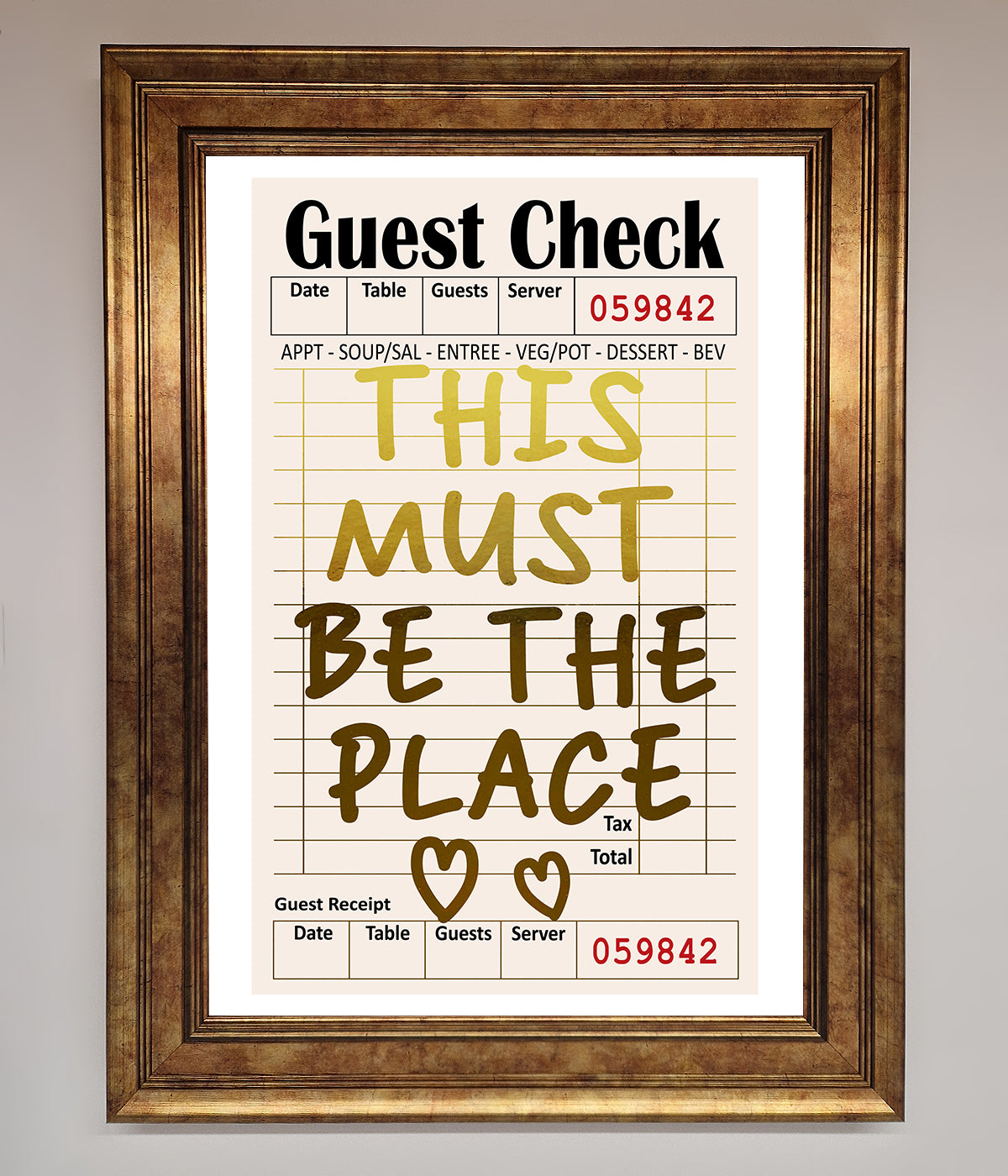 This Must Be The Place Foil Print print