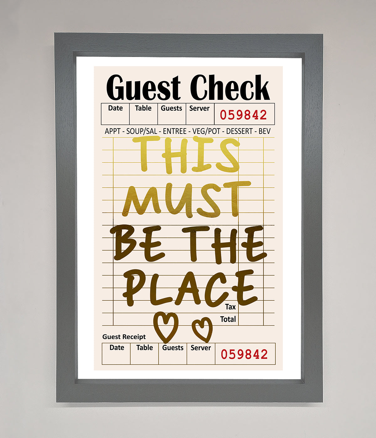 This Must Be The Place Foil Print print