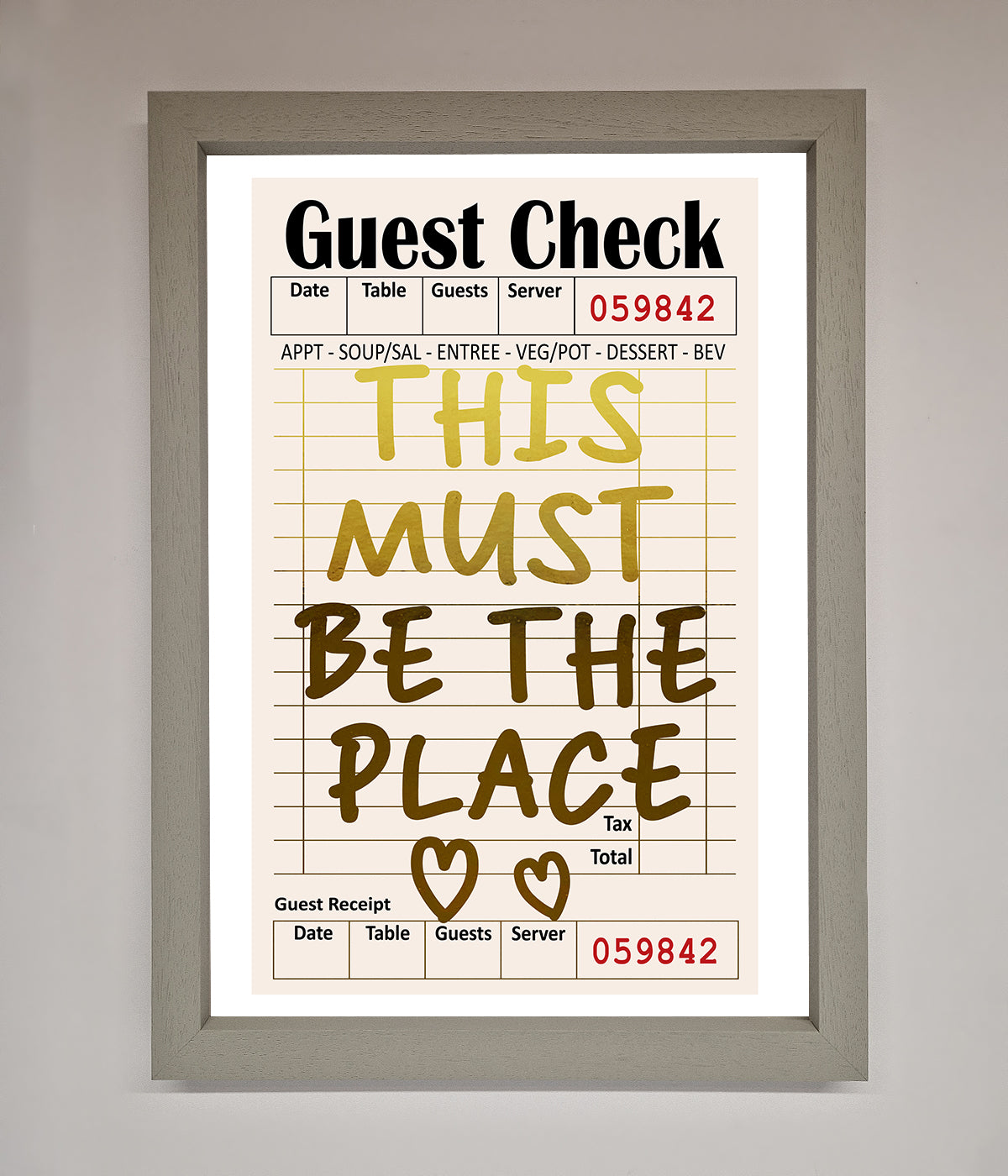 This Must Be The Place Foil Print print