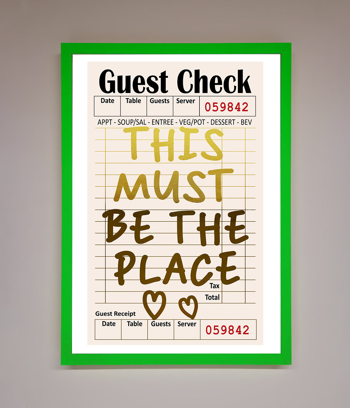 This Must Be The Place Foil Print print