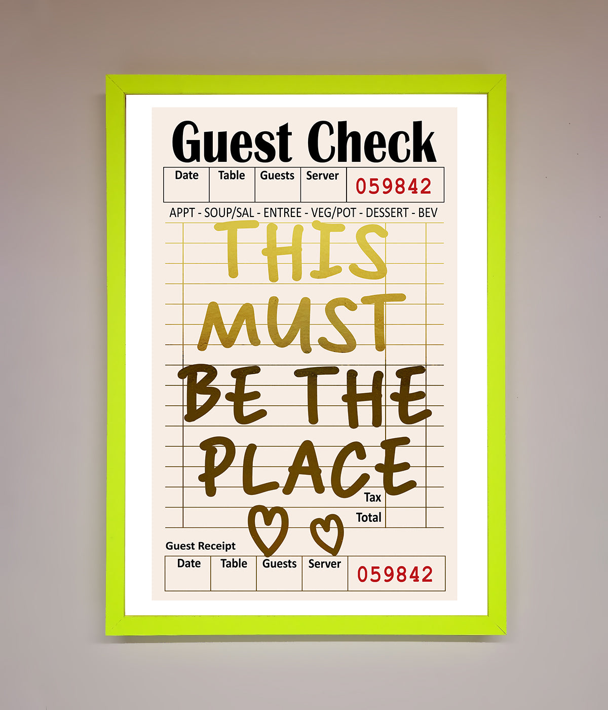 This Must Be The Place Foil Print print