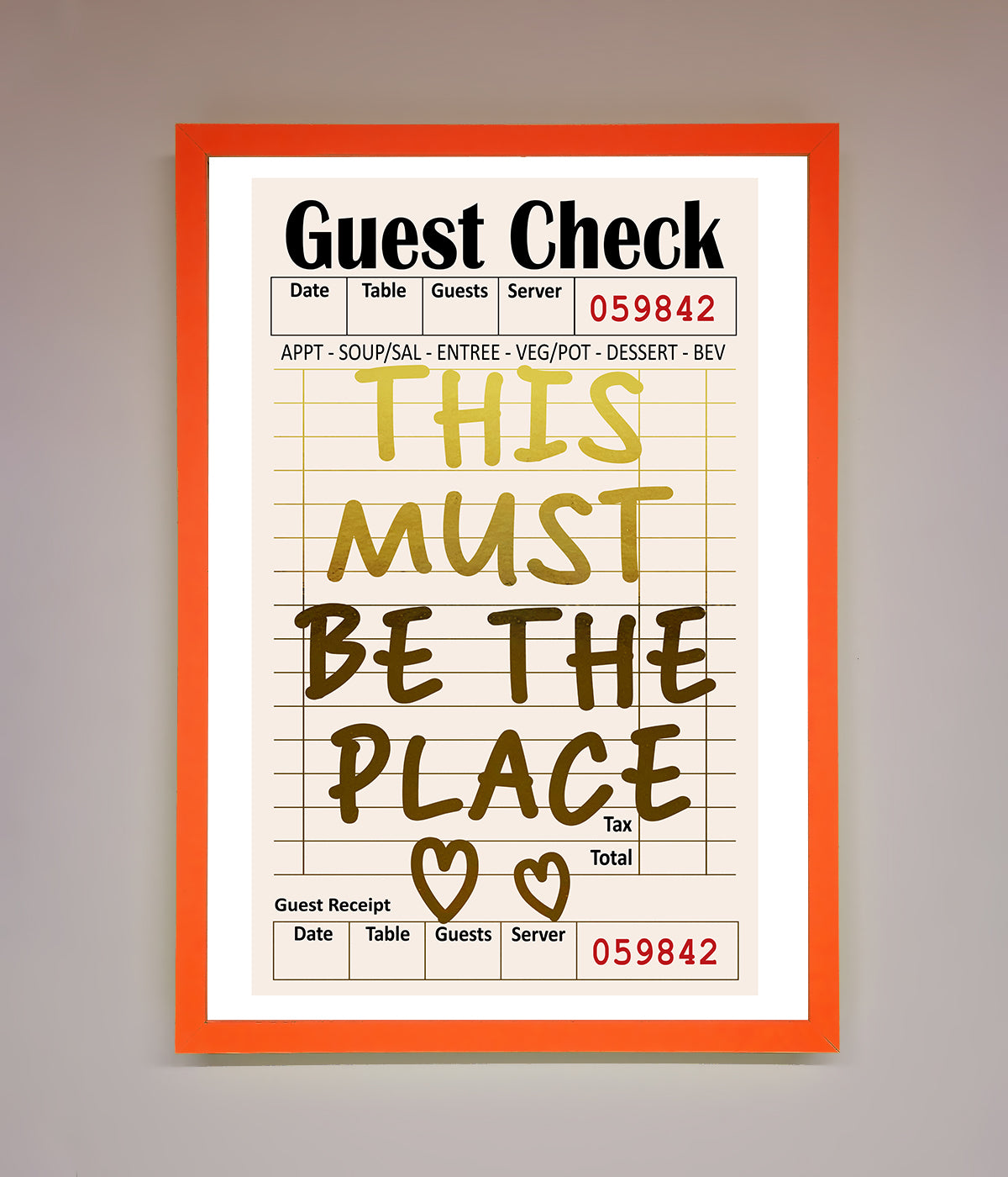 This Must Be The Place Foil Print print