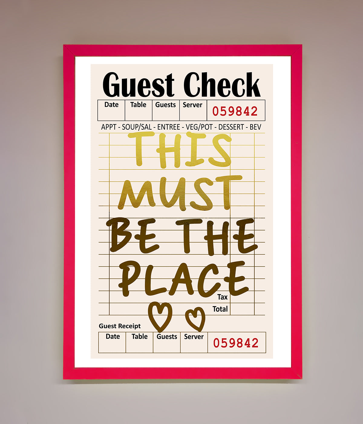 This Must Be The Place Foil Print print