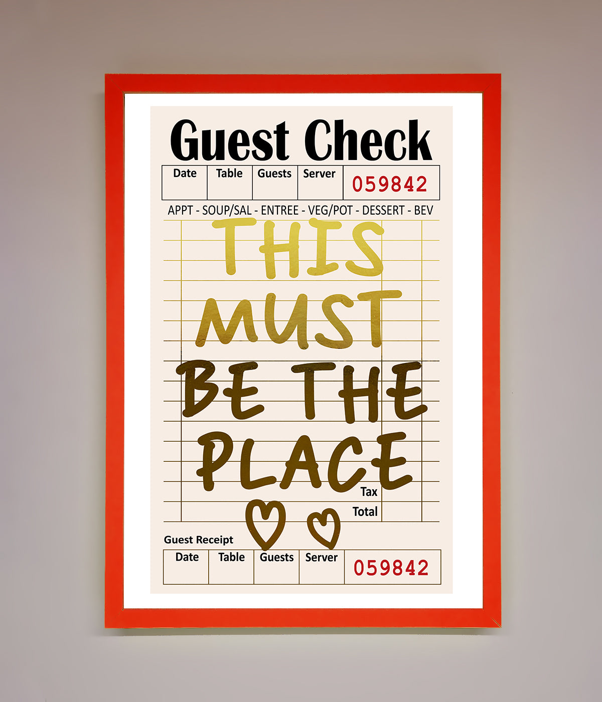 This Must Be The Place Foil Print print