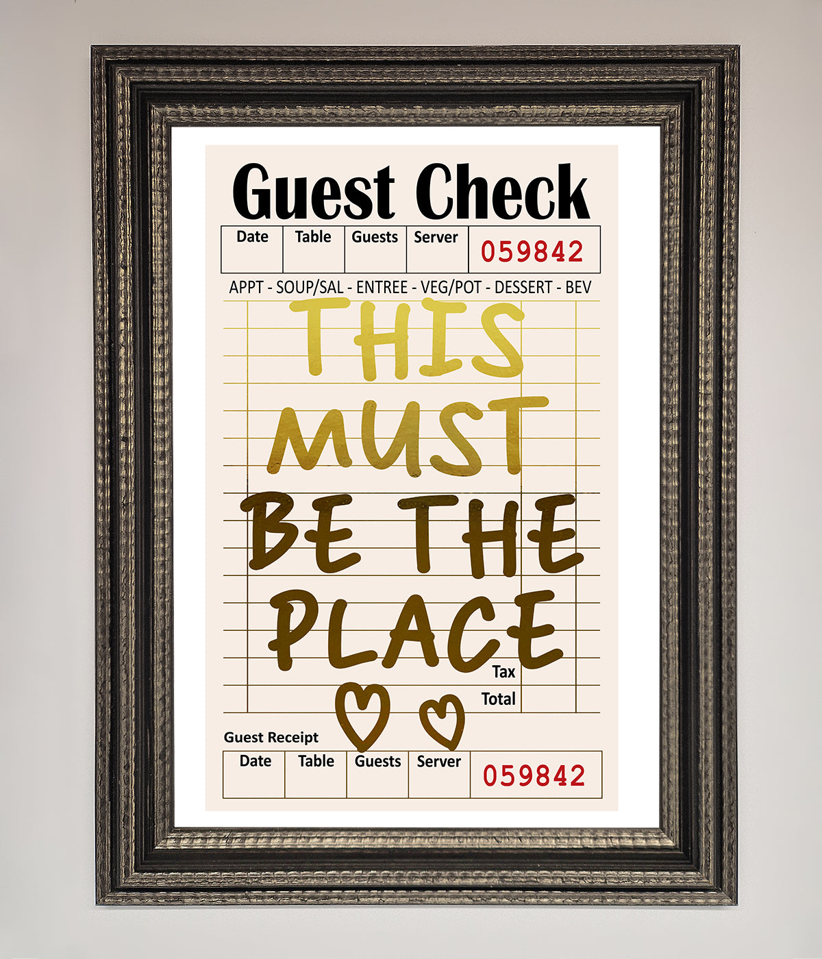 This Must Be The Place Foil Print print