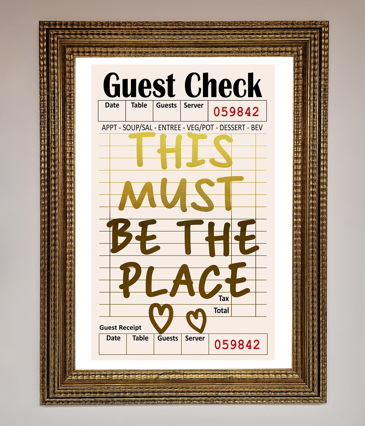 This Must Be The Place Foil Print print