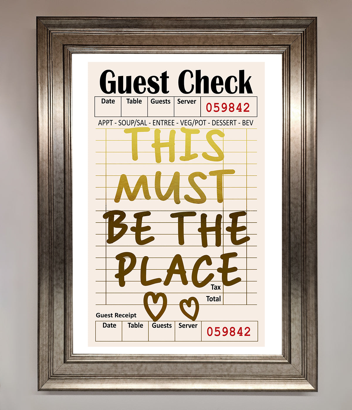 This Must Be The Place Foil Print print