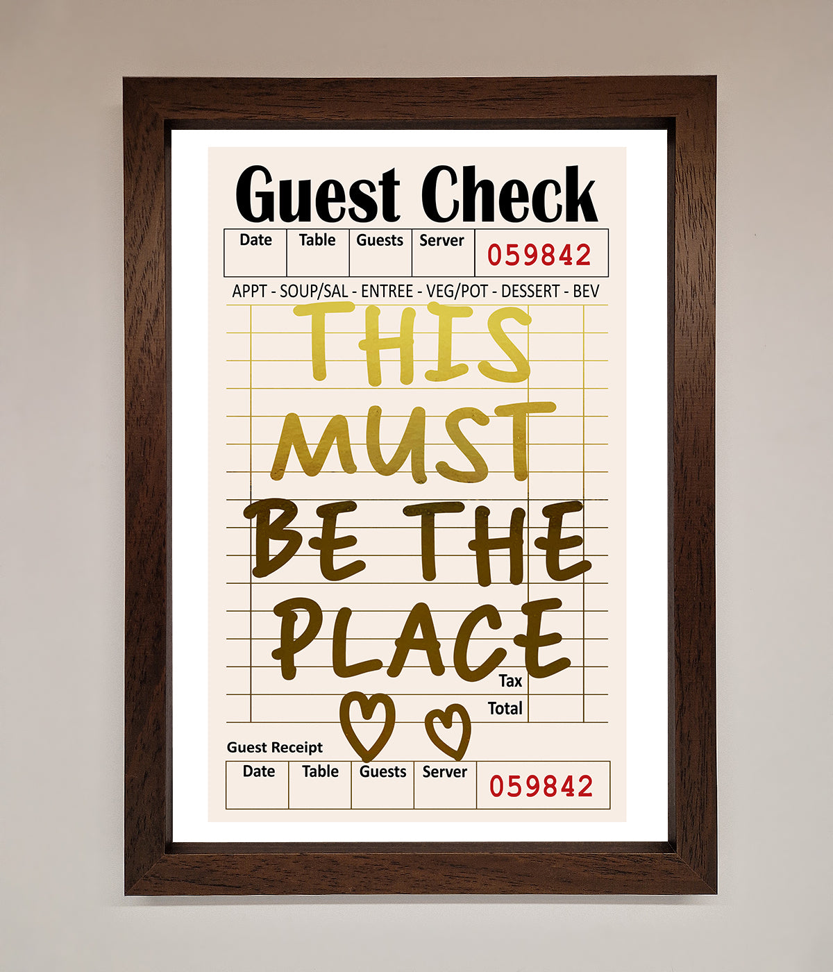 This Must Be The Place Foil Print print