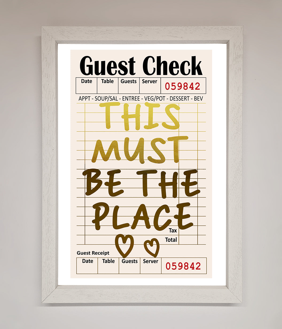 This Must Be The Place Foil Print print