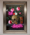 Til Death Skull Framed Wall Art print