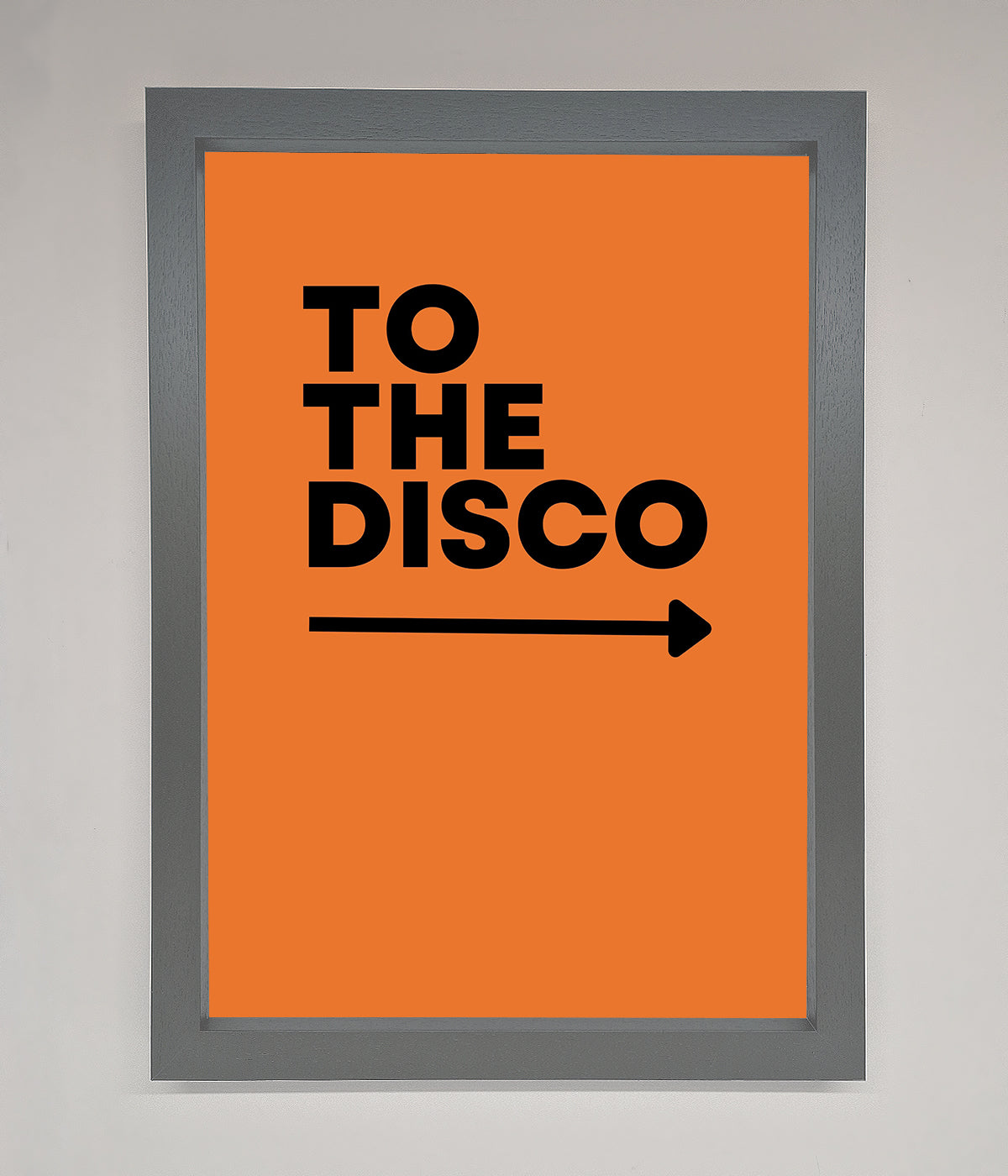 To The Disco Framed Print print