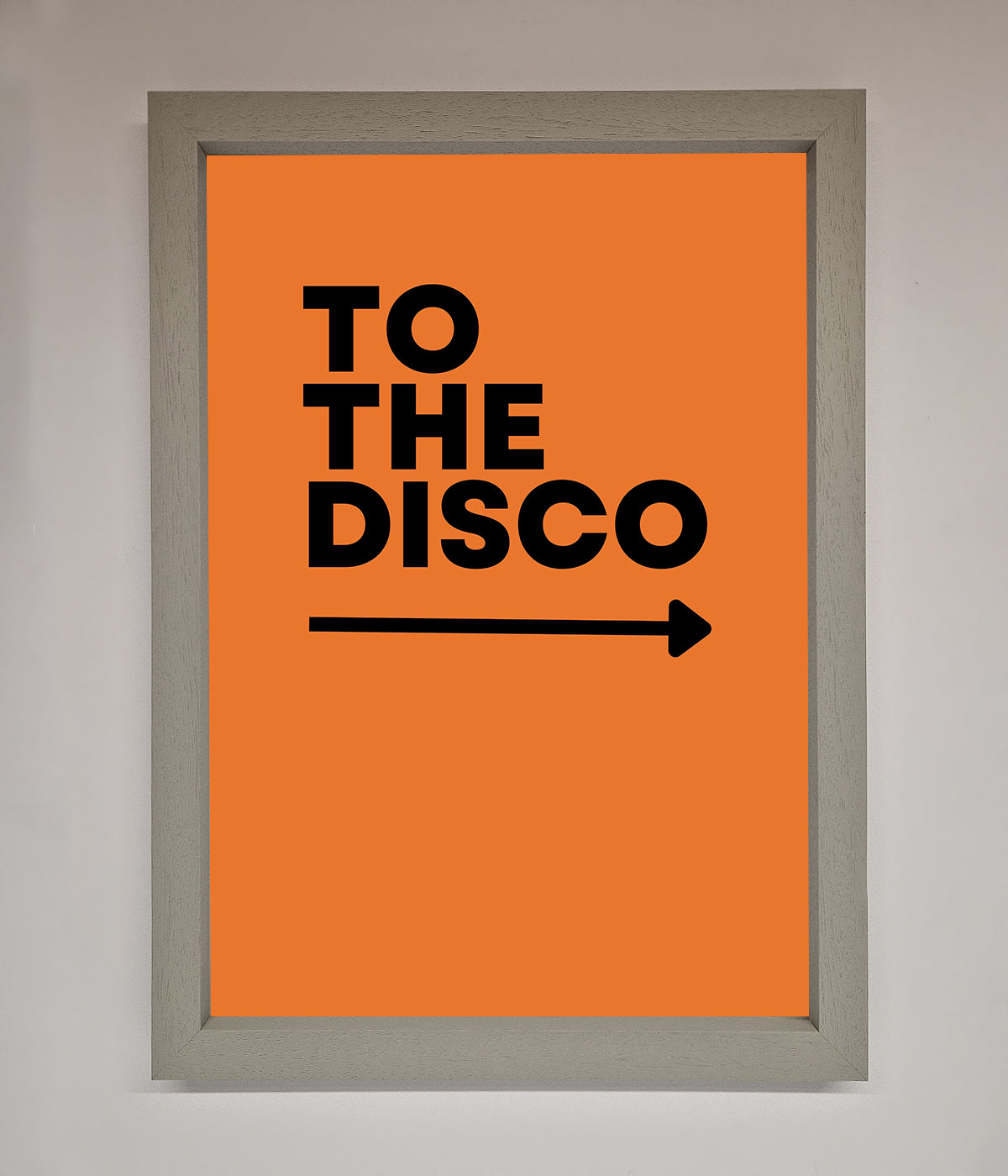 To The Disco Framed Print print