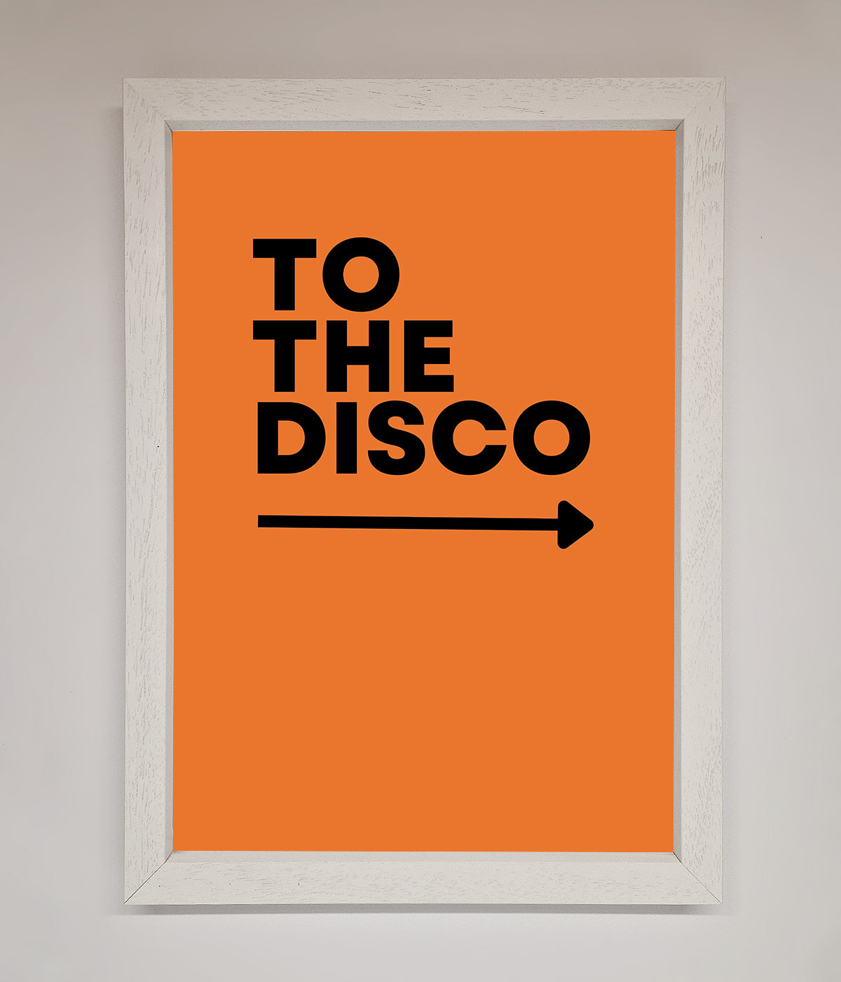 To The Disco Framed Print print