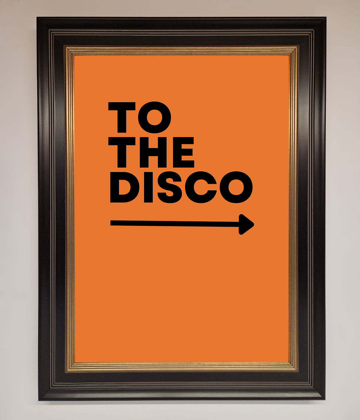 To The Disco Framed Print print