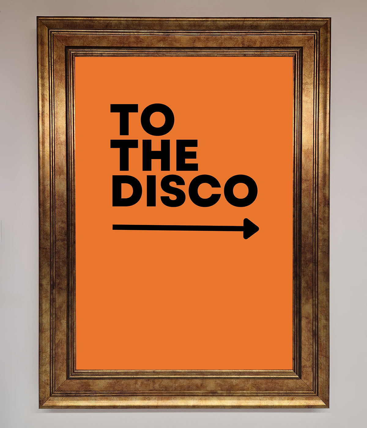 To The Disco Framed Print print