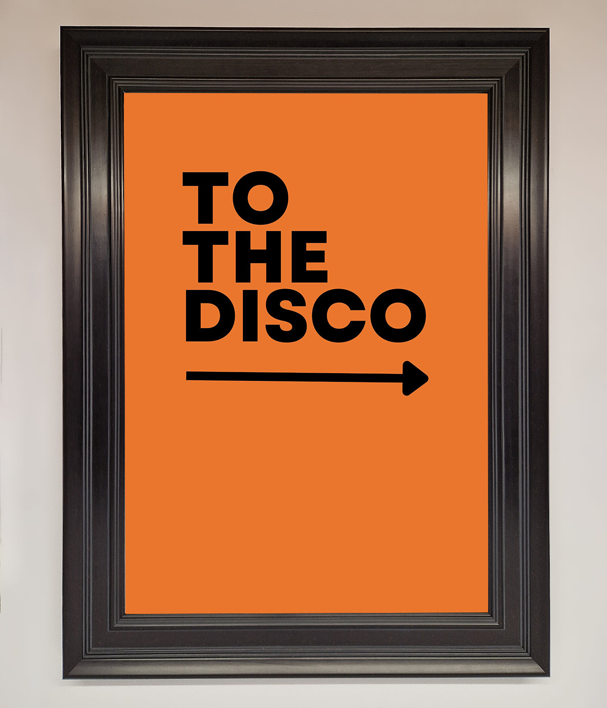 To The Disco Framed Print print