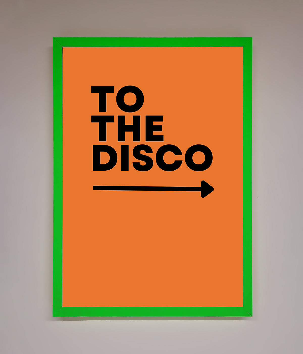 To The Disco Framed Print print