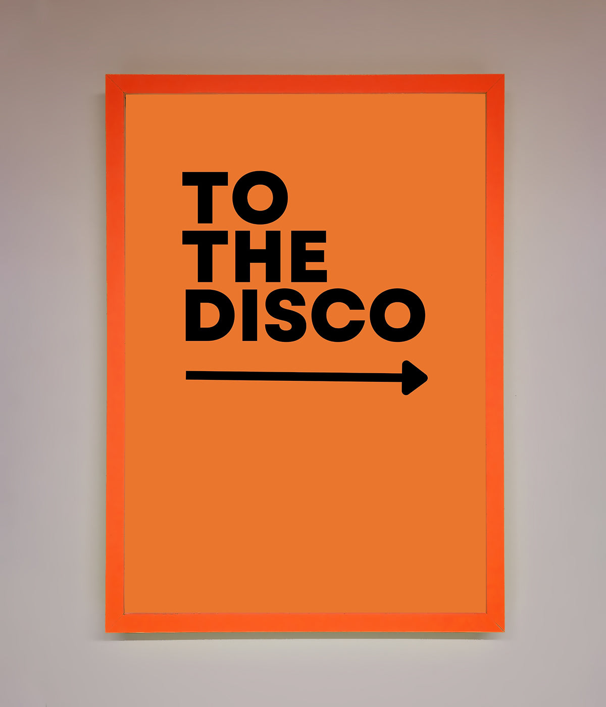 To The Disco Framed Print print