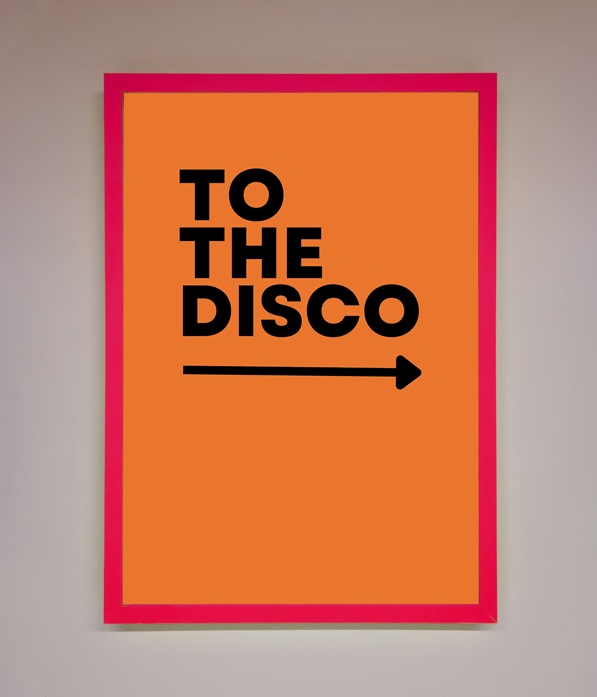 To The Disco Framed Print print