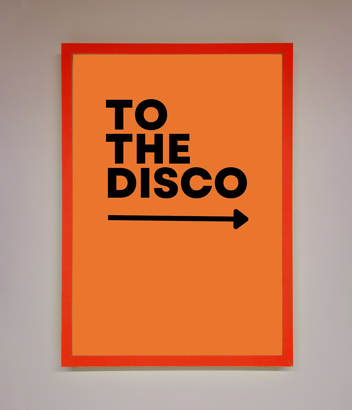 To The Disco Framed Print print