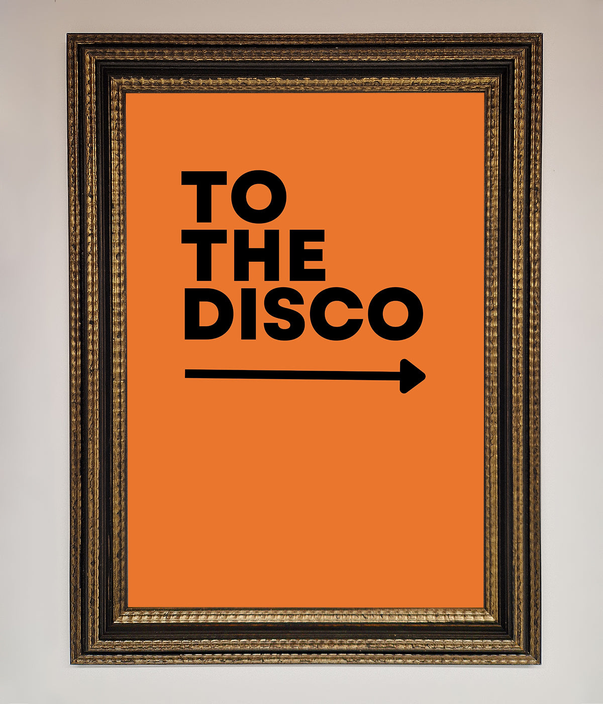 To The Disco Framed Print print