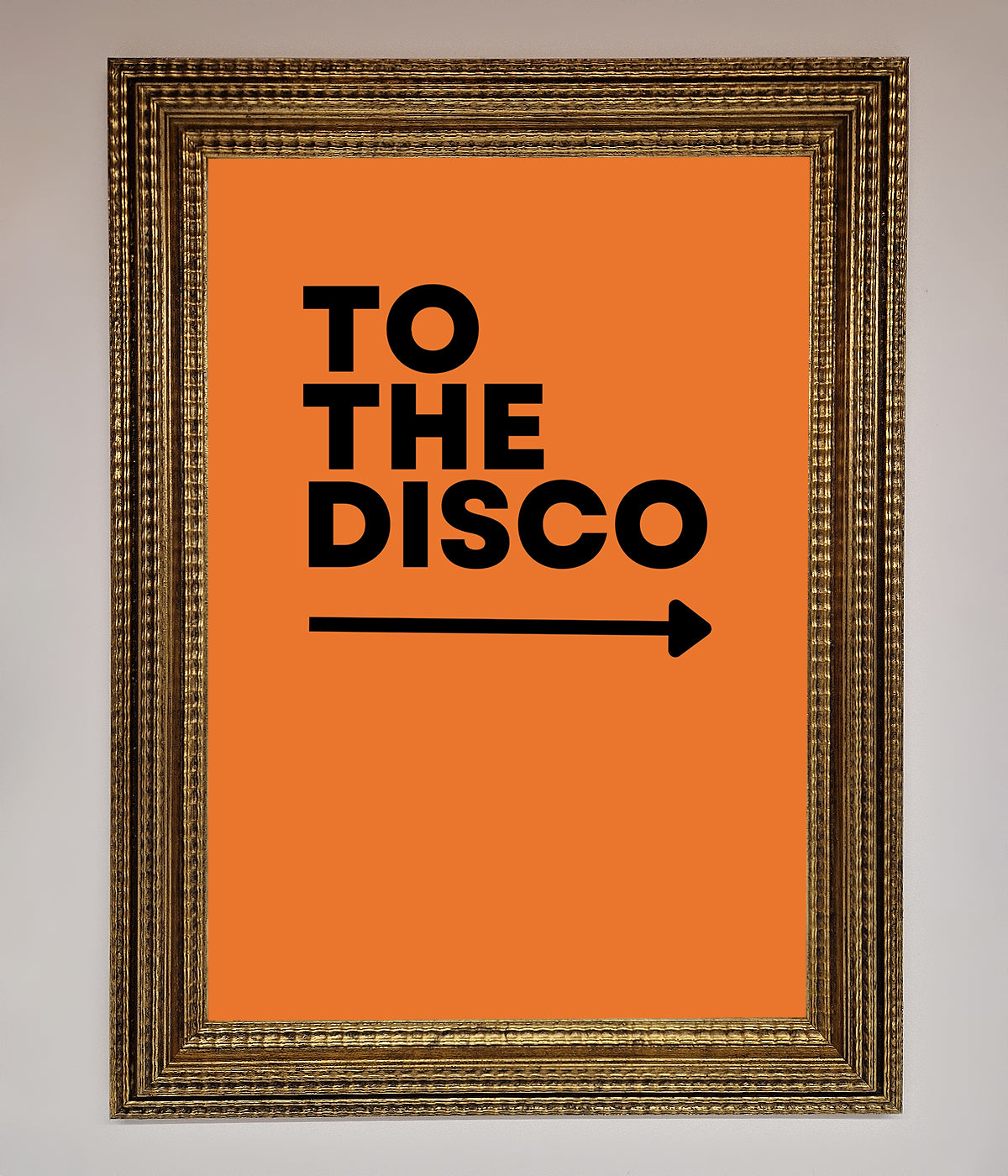 To The Disco Framed Print print