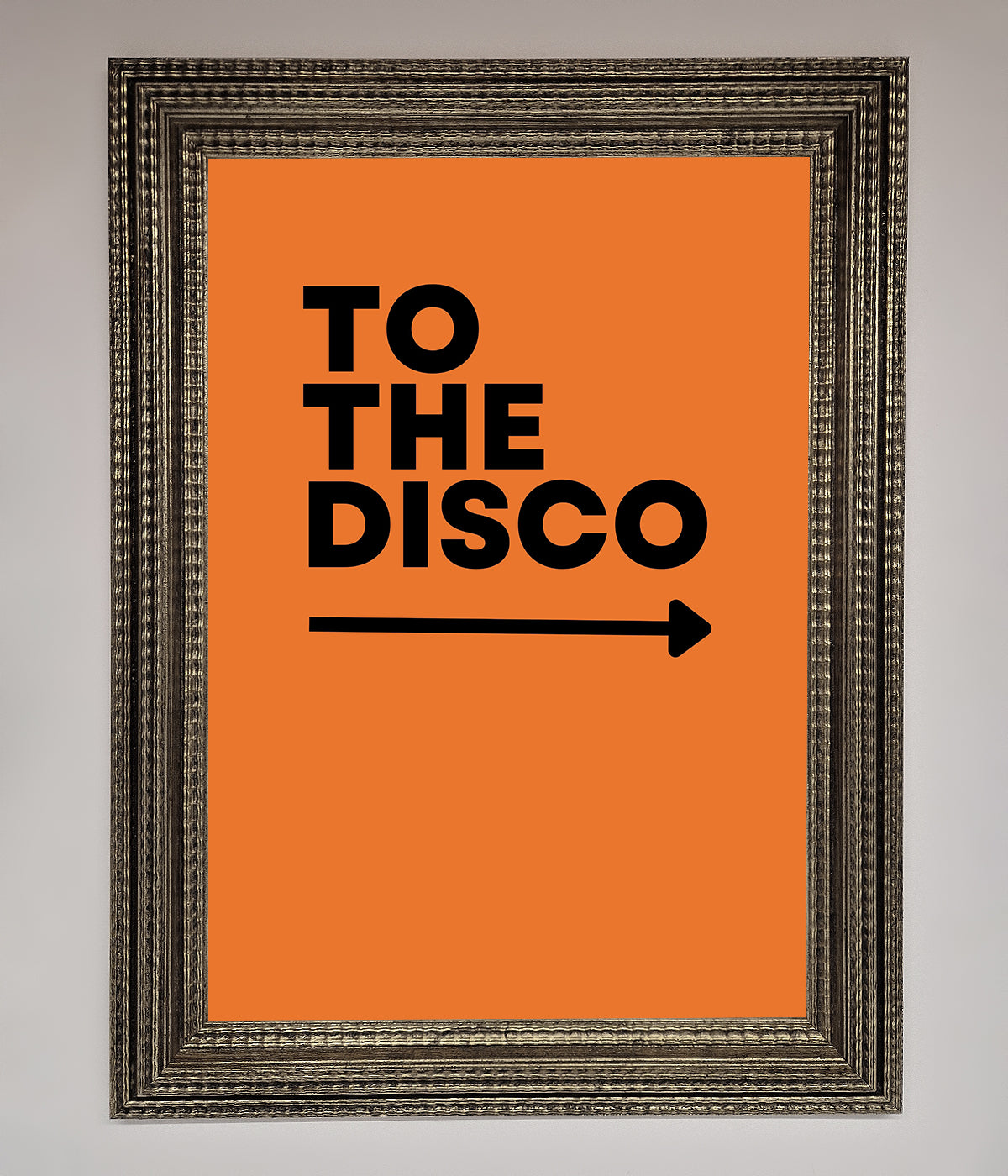 To The Disco Framed Print print