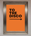 To The Disco Framed Print print