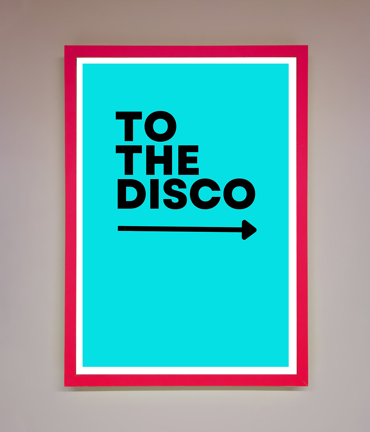 To The Disco Blue Framed Poster print