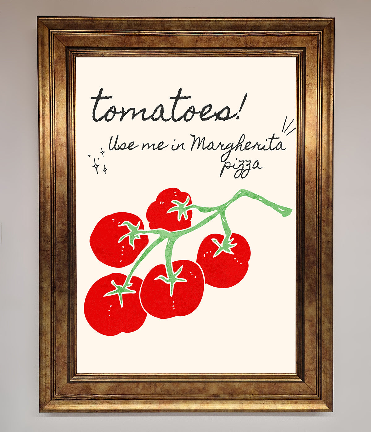 Tomatoes For Pizza Framed Poster print